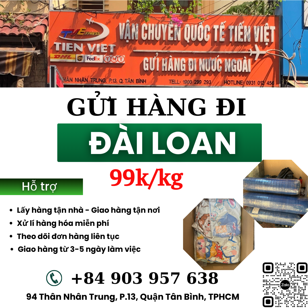 Gửi hàng đi Đài Loan - Tiến Việt Express